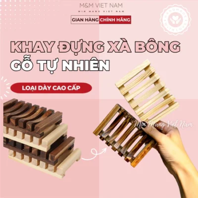 Khay Gỗ Đựng Xà Bông Cục Phòng Tắm, Kệ Xà Phòng Sang Trọng, Thân Thiện Môi Trường